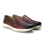 Crocodile Dice Leather Antique Casual Shoes - HM27 - Image 3