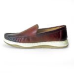 Crocodile Dice Leather Antique Casual Shoes - HM27 - Image 2