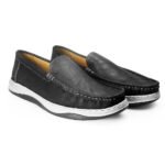 Premium Bob Leather Comfort Casual Shoe Black - HM88 - Image 3
