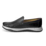 Crocodile Dice Leather Black Casual Shoes - HM28 - Image 2